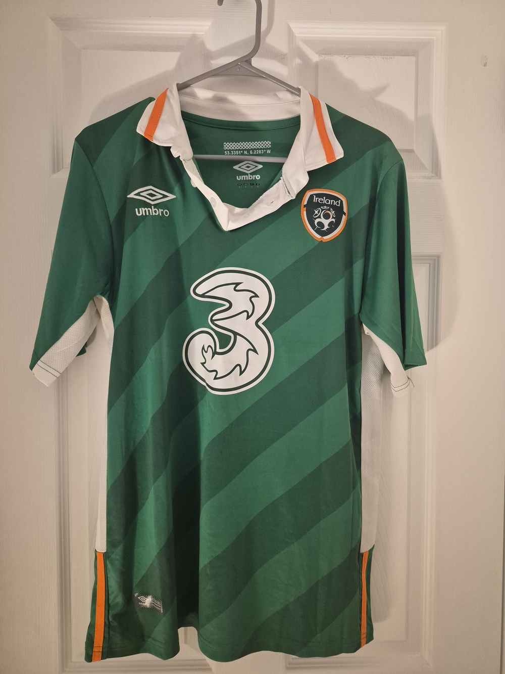 Umbro Ireland Green Soccer Jersey